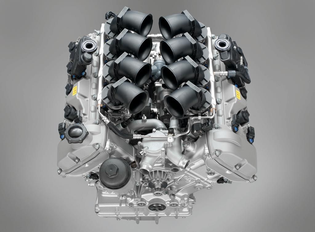Hình ảnh mô tả động cơ V8 sử dụng nguyên liệu hydrogen 
