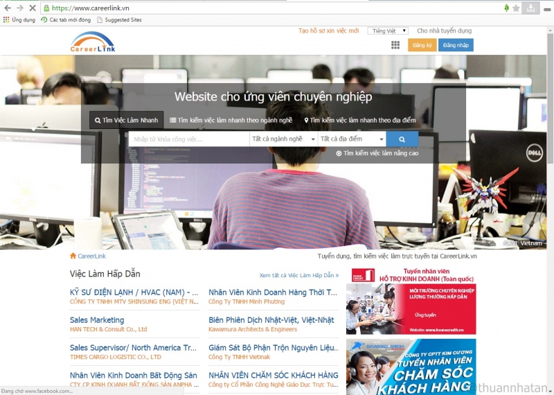trang web tìm việc careerlink.vn