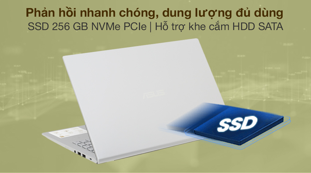 Laptop Asus VivoBook X515EA (BQ1415W) dành cho dân văn phòng