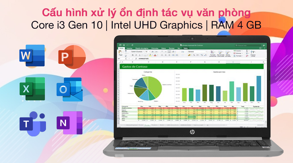 Laptop HP 240 G8 i3 (519A4PA) tốt nhất dưới 15 triệu cho sinh viên