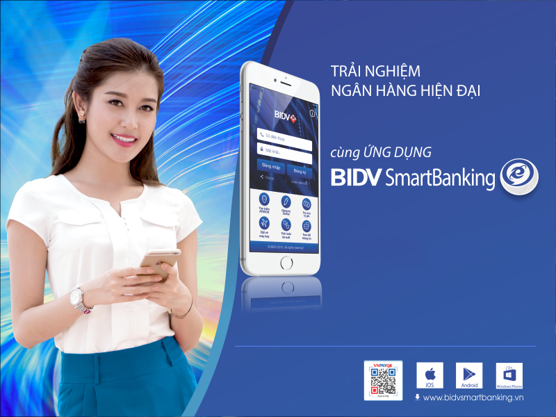 Smartbanking hỗ trợ tổng đài BIDV